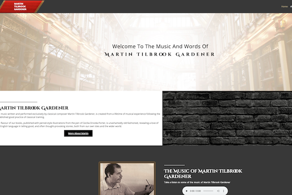 Martin Gardener website image